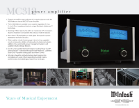 McIntosh MC312 - Brochure 